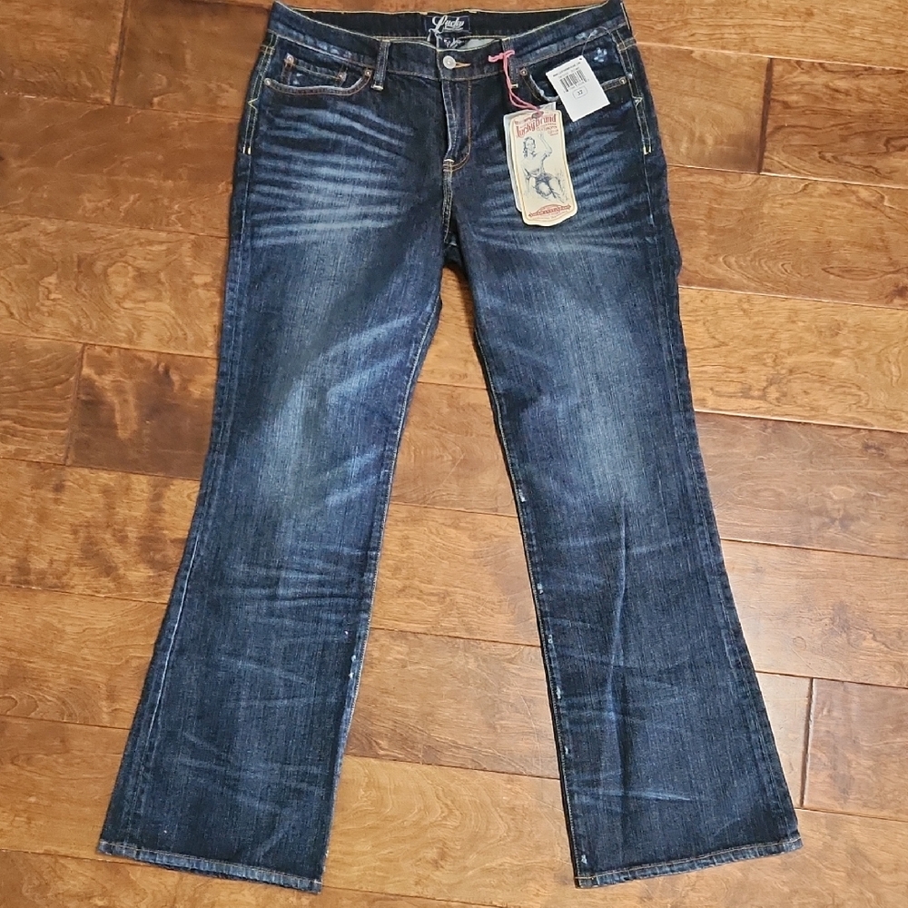 Lucky Brand NWT Dark Blue Flare Jeans SIZE 14/32